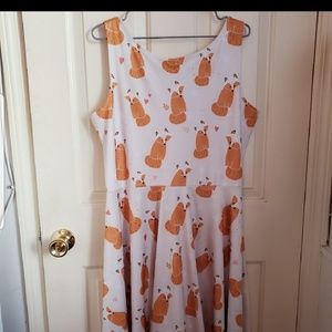CowCow Fox Dress XL (tag says 2X)